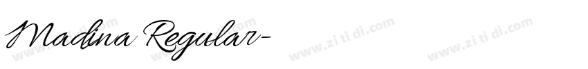 Madina Regular字体转换